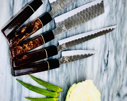 5-Piece Handmade Japanese Chef Knife Gift Set